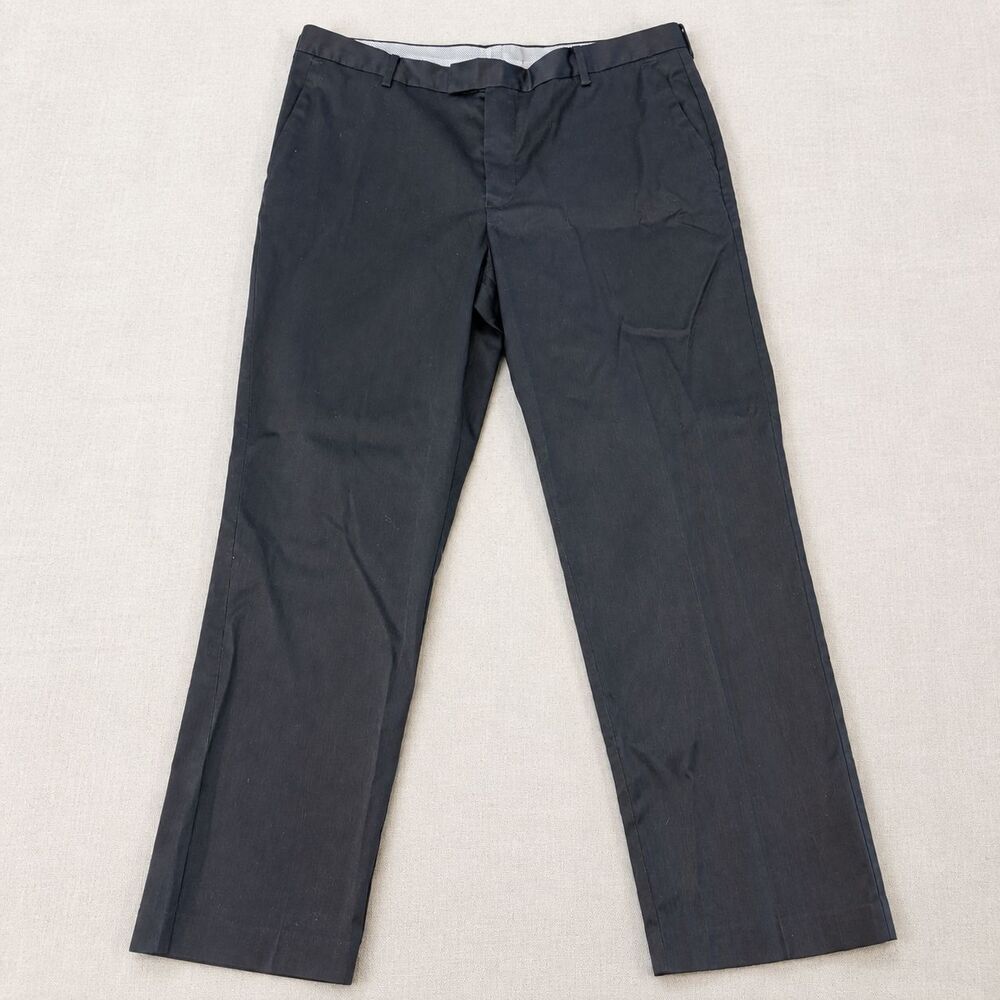 Charles Tyrwhitt Non-Iron Classic Fit Stretch Dress Pants Mens 36x30 Navy Blue